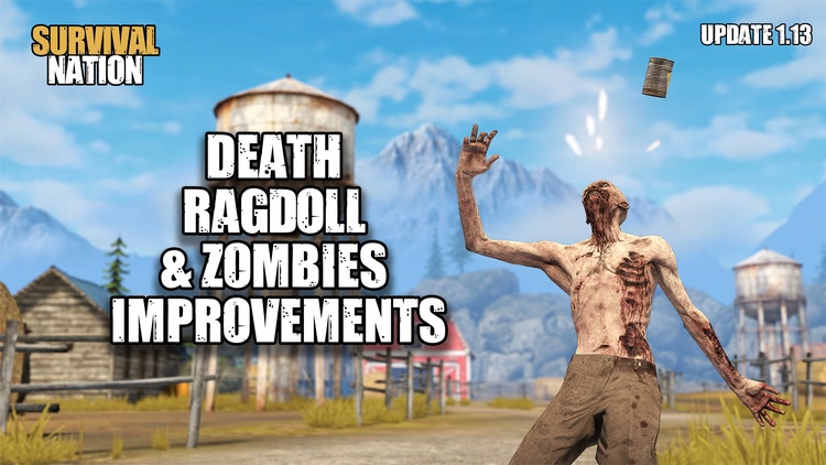 Developer update image for Update with Death Ragdoll & Zombies Improvements is out now! 🧟