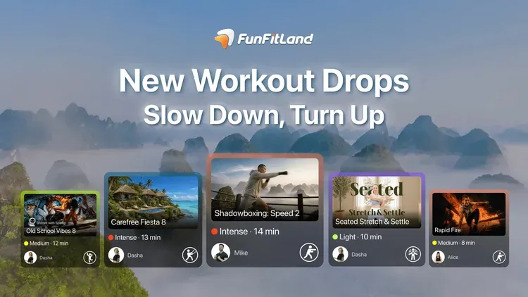Developer update image for 📅 Aug. 06 | This Week in FunFitLand: Slow Down, Turn Up 🎧