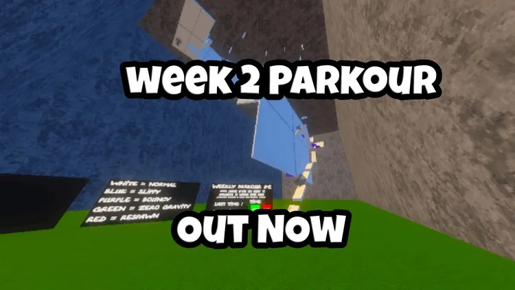Developer update image for Week 2 Parkour