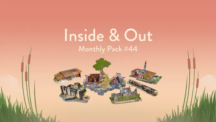 🧩 Monthly Pack #44 для Puzzling Places — Inside & Out