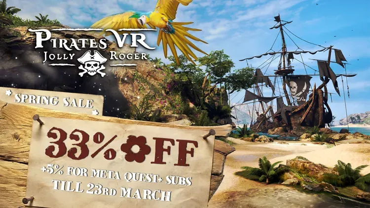 Developer update image for Get 33% off Pirates VR: Jolly Roger!