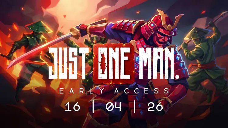 Developer update image for JUST ONE MAN Early Access is launching 16th of April, 2026!