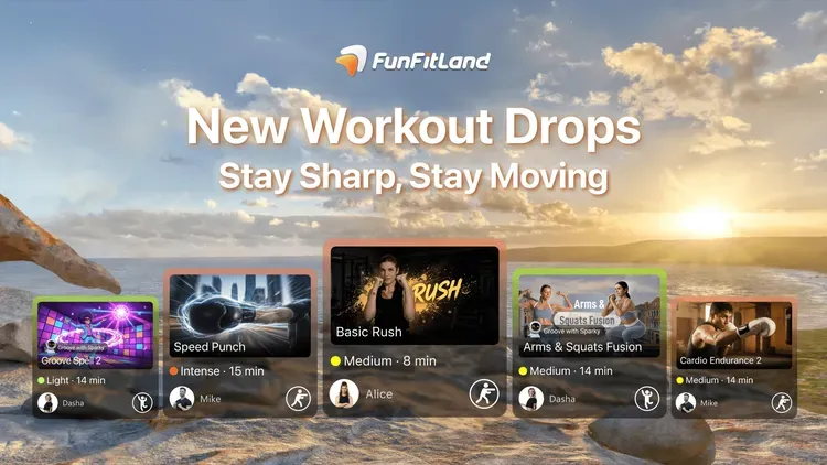 Developer update image for 📅 Apr. 30 | This Week in FunFitLand: Stay Sharp, Stay Moving 🎯