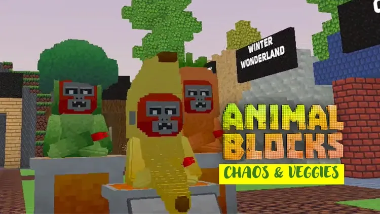 Developer update image for Chaos & Veggies update! (New map, food avatars, better furniture, and weapon loading)