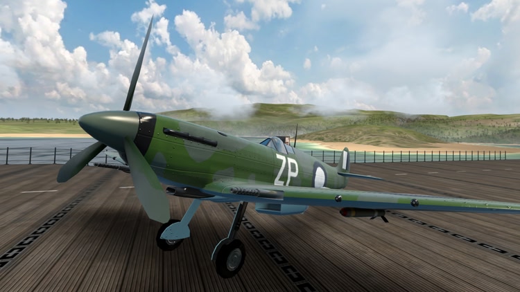 Developer update image for 3 new aircraft including the iconic Spitfire Mk.V now available in free update