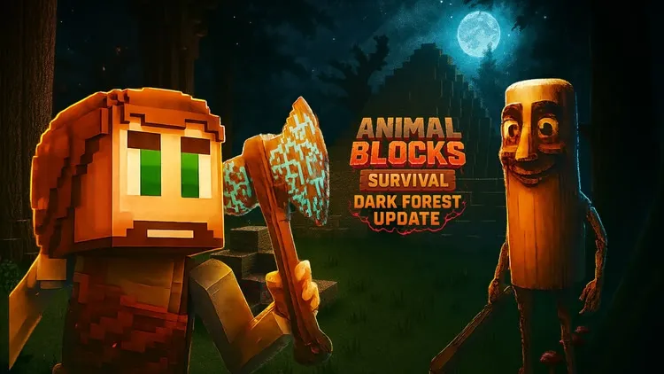 Developer update image for Dark Forest - Survival Update ( Animal Blocks )