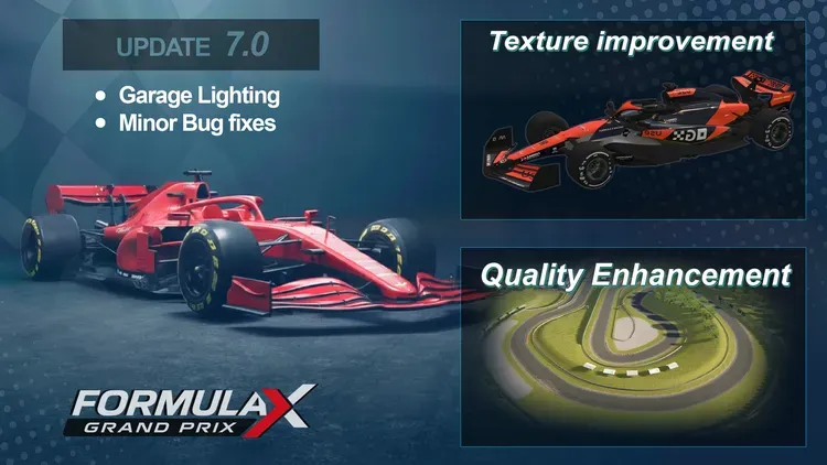 Developer update image for Formula X: Grand Prix Car Racing Legends 