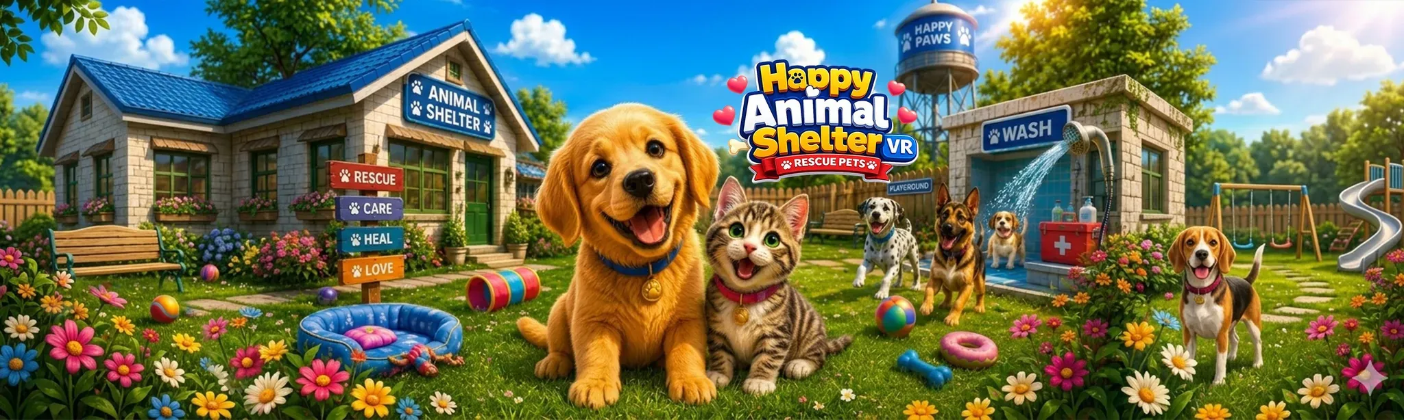 Happy Animal Shelter VR: Rescue Pets