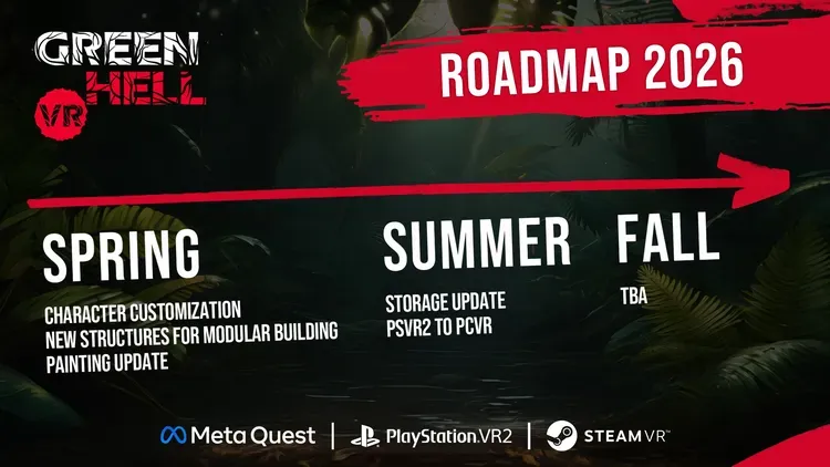 Developer update image for 2026 Roadmap for Green Hell VR 🌴