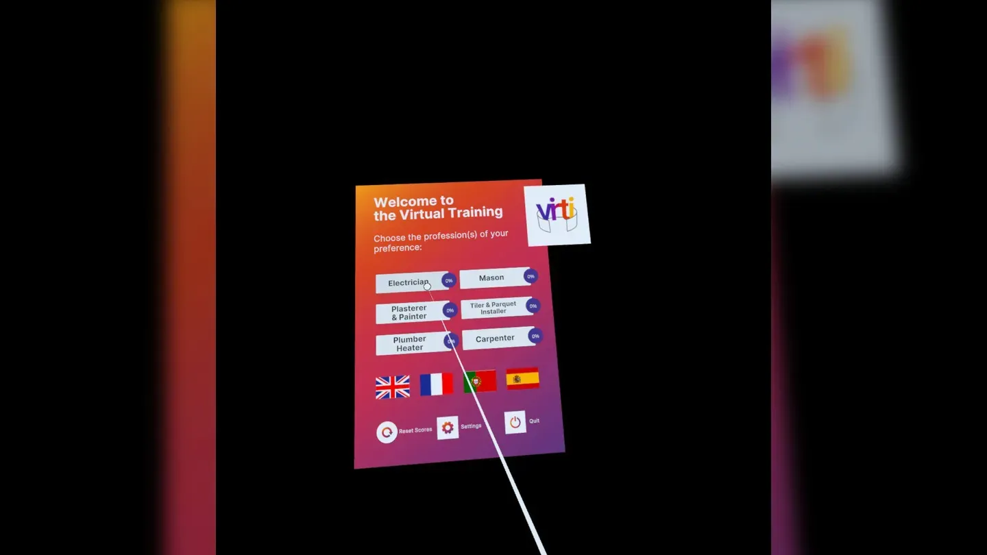 ViRTI - A virtual training environment on a construction site cover image