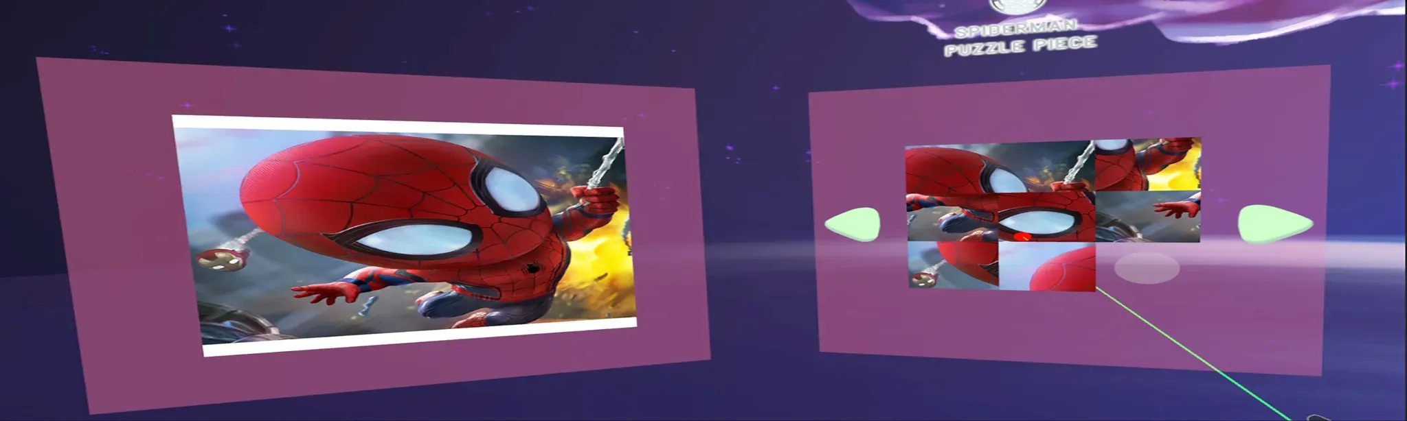 Spiderman puzzle piece