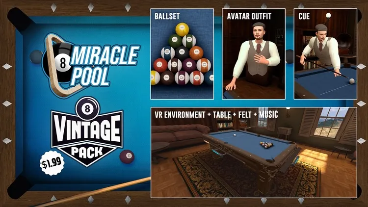 Developer update image for The MiRacle Pool Vintage Pack is Out Now!!