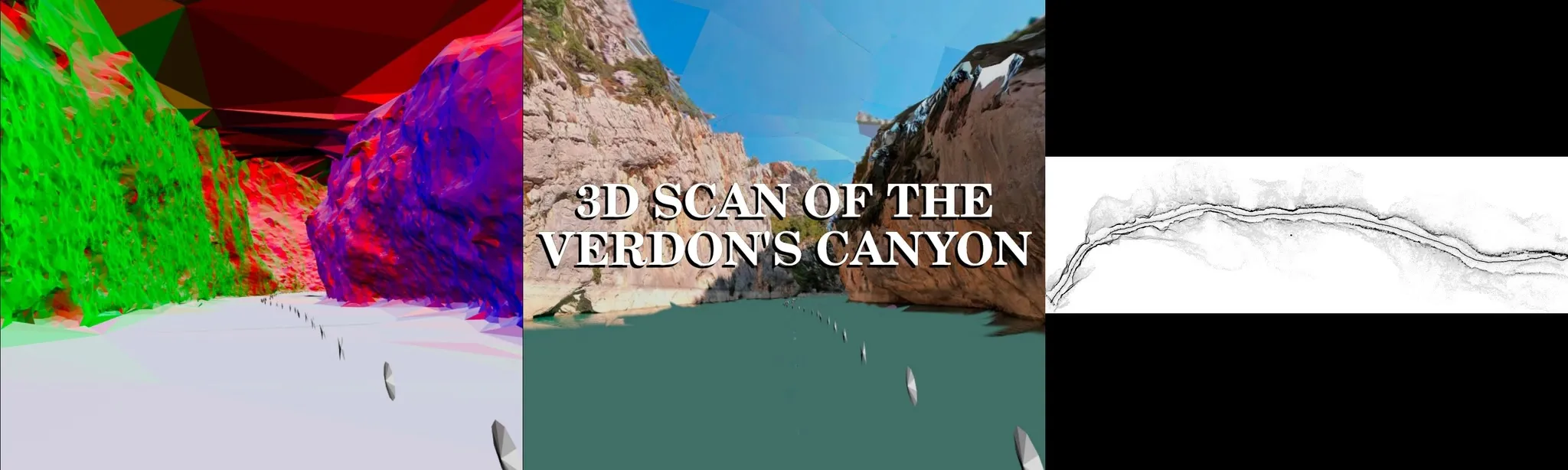3D scan of the Verdon's canyon