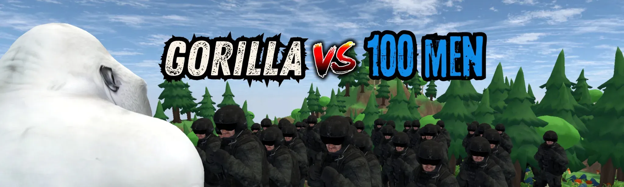 Gorilla vs 100 Men
