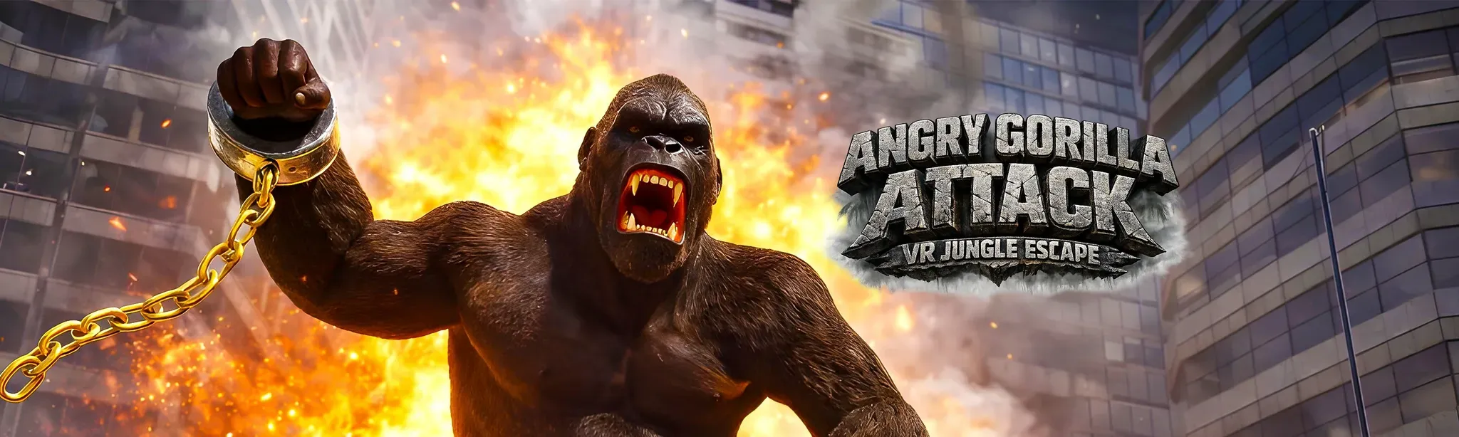 Angry Gorilla Attack VR Jungle Escape
