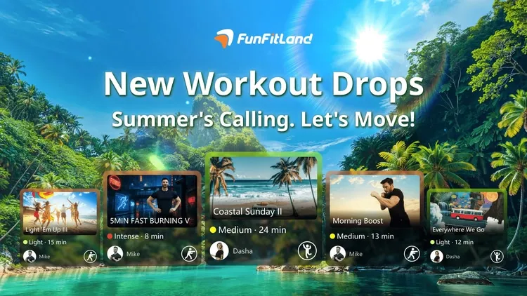 Developer update image for 📅 Jun. 12 | New Workout Drops: Summer's Calling. Let's Move!