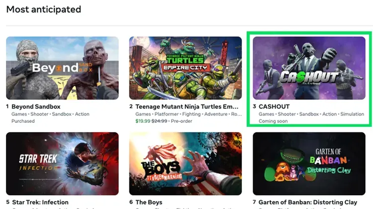 Developer update image for #3 Most Wishlisted VR Game! Thank You!