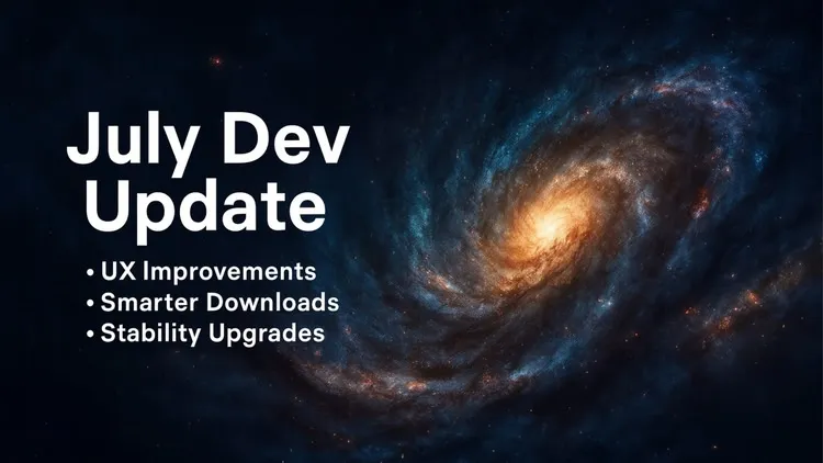 Developer update image for July Dev Update