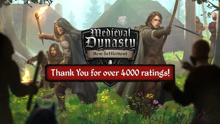 Developer update image for Thank you for 4000 ratings!