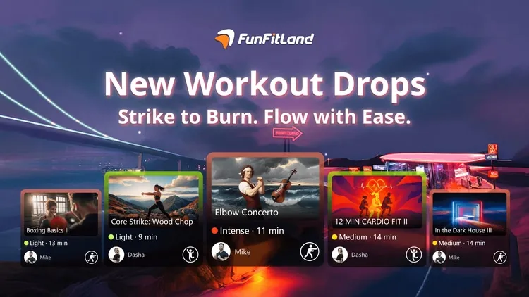 Developer update image for 📅 Aug. 21 | New Workout Drops: Strike to Burn. Flow with Ease. 🥊