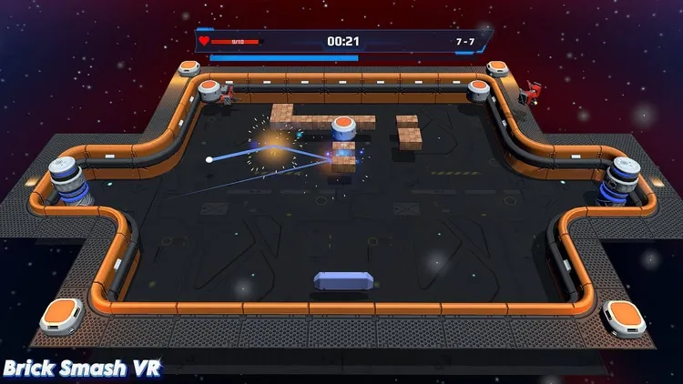 Developer update image for Brick Smash VR v1.0.9 – New Feature: Offline Mode